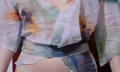 ⭐青春无敌⭐抖音风极品长腿推特网红女神dong *** 裸舞私拍可盐可甜各种制服情趣衣服跳着跳着就没了(24)