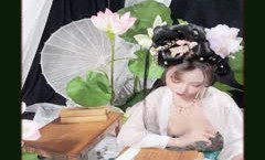 ✿稀有露脸✿ 高端ACG业界女神爆机少女▌喵小吉▌精美T3会员《月清花》古装诱惑仙女下凡 细腻嫩美.乳 珍藏必备爆赞! (1)