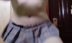 ⭐青春无敌⭐抖音风极品长腿推特网红女神dong *** 裸舞私拍可盐可甜各种制服情趣衣服跳着跳着就没了(23)